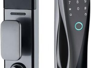 N/A Smart Door Lock New Biometric Fingerprint Password Key IC Card APP Control Unlock Security Electronic Locks (Color : E, Size : 24X240MM)