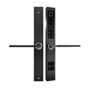 Lock APP Waterproof Smart Fingerprint Password Lock Bridge-Cut Aluminum Alloy For Outdoor Push Pull Sliding Frame Glass Door